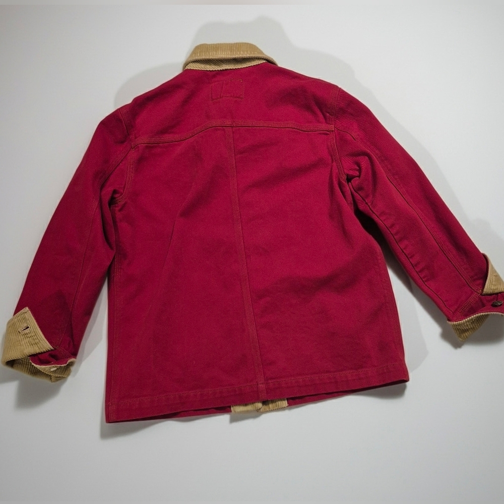 RALPH LAUREN JEANS CO Red Denim Barn Chore Coat Size P/P - Picture 2 of 5
